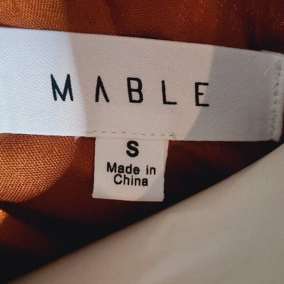 Mable Dress Womens Size S Small Solid All Brown Collared Long Sleeve Open Front - Picture 5 of 7